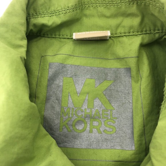 Womens Michael Kors Shirt/jacket, Button Up, Medium, Green, Long Sleeve, - Picture 3 of 12